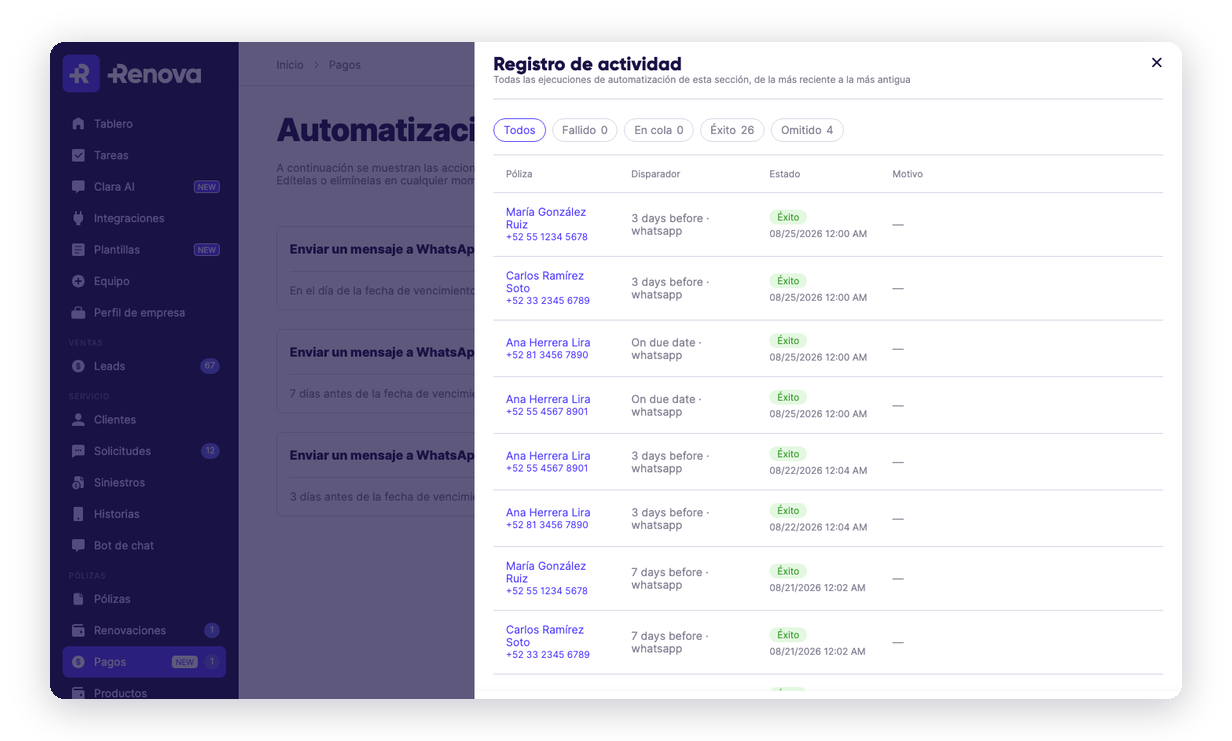 Service Hub: los avisos de pago y de renovación salen solos